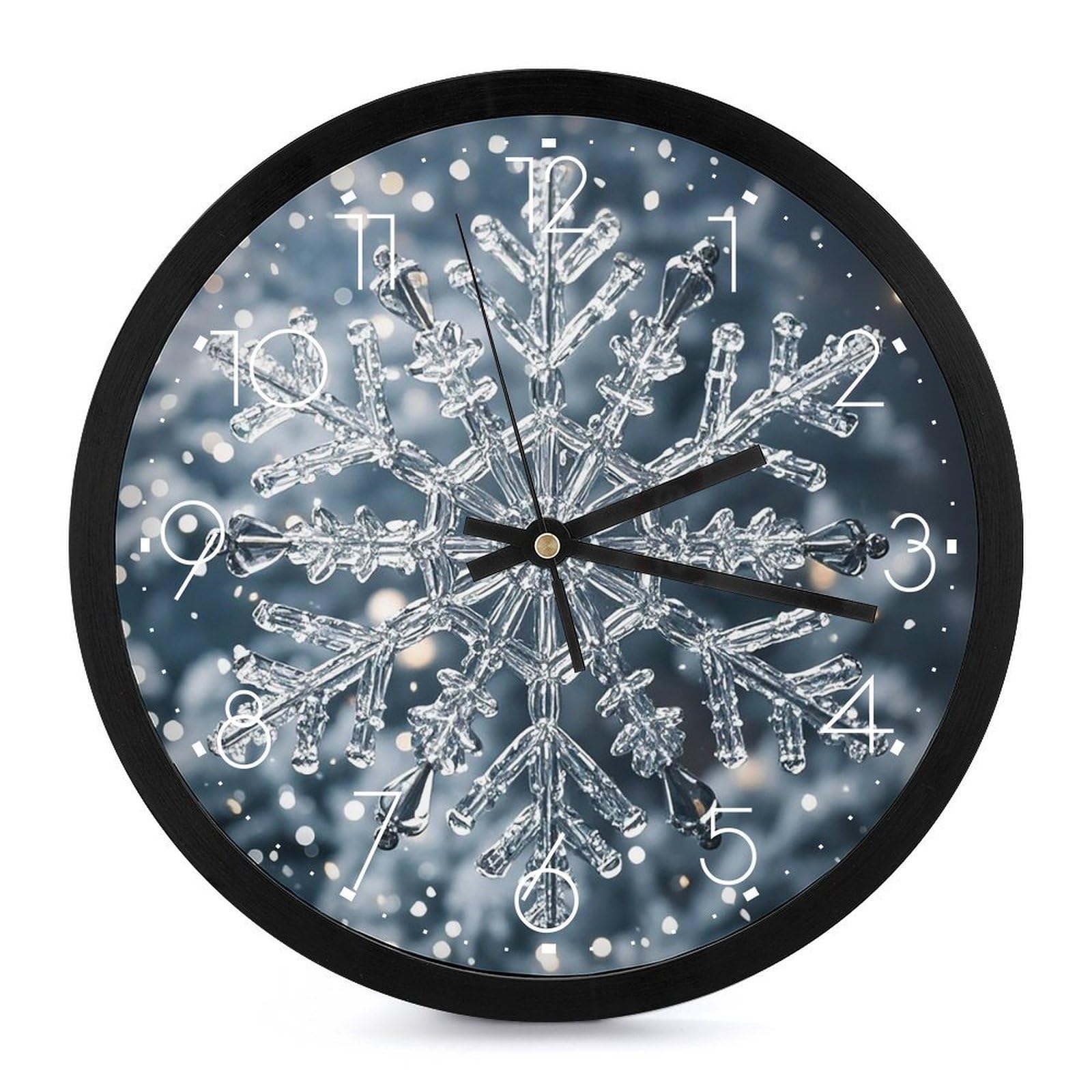 Horloge murale silencieuse sans tic-tac de 25,4 cm pour salon et bureau