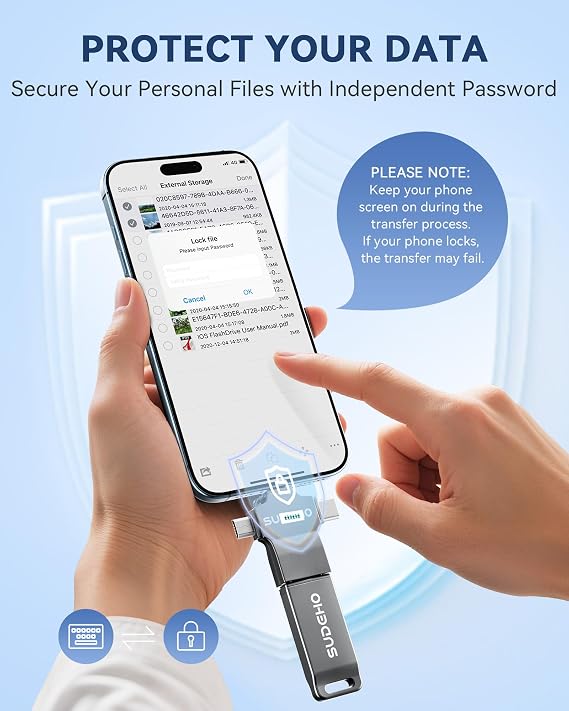 4 in 1 External Thumb Drive for Picture Video Data Backup