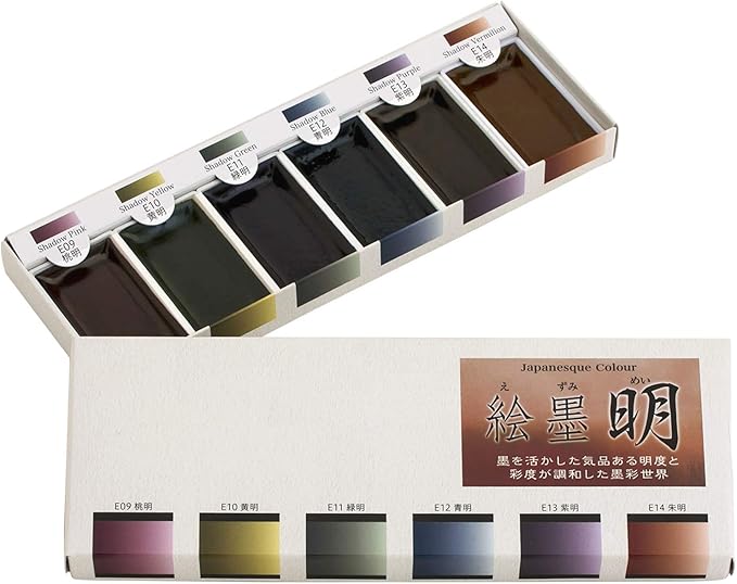 BokuUndo ESumi 'Mei' Watercolor Paint 6 Colors Set 15459
