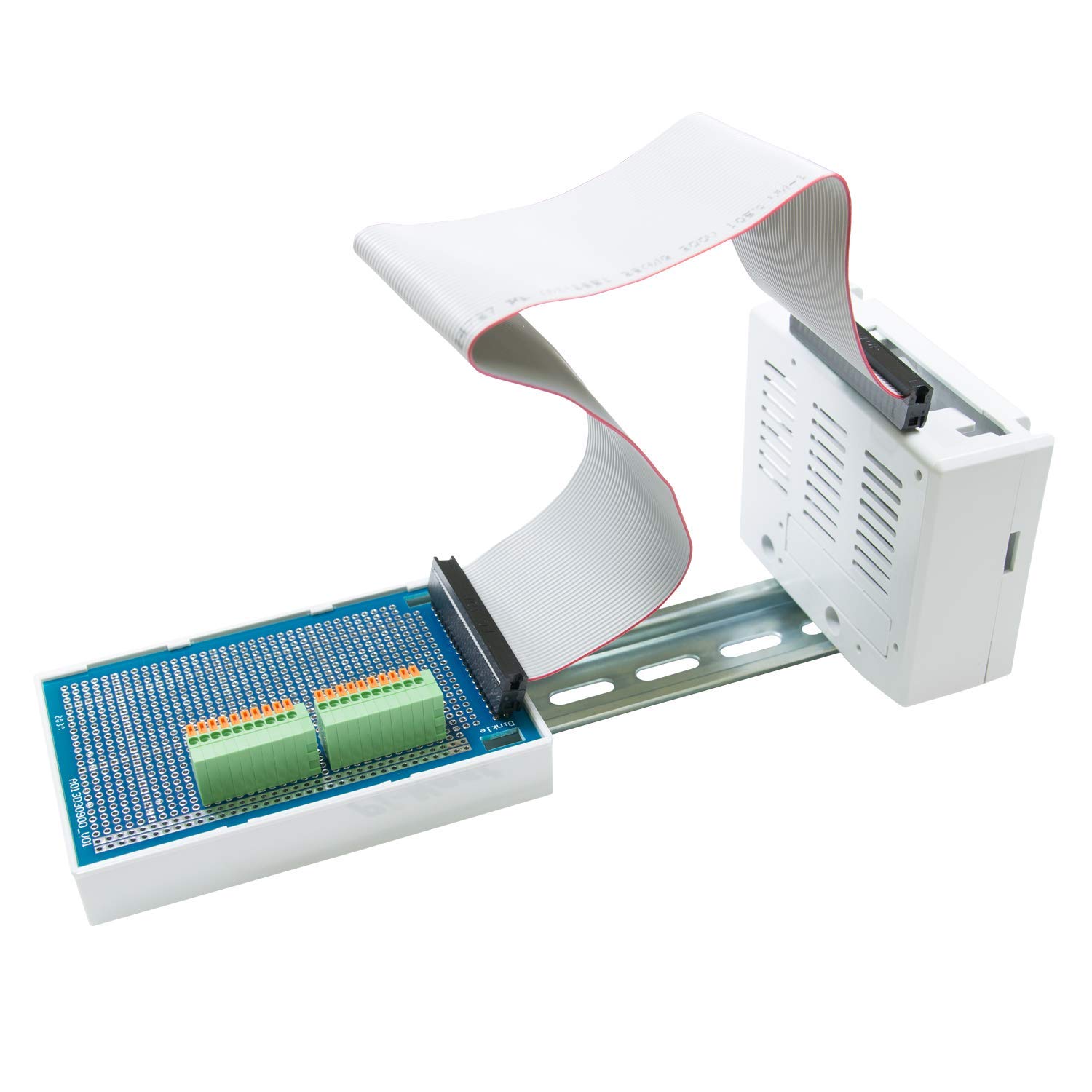DINKLE BS-P01QK01 Essential Electronics housing for Raspberry Pi Application housing Shells of Raspberry Pi Model B3 Computer PCB dimensioned 109x72x1.6mm FR4 1oz.2 pcs of PCB Terminal Block 141V-10P