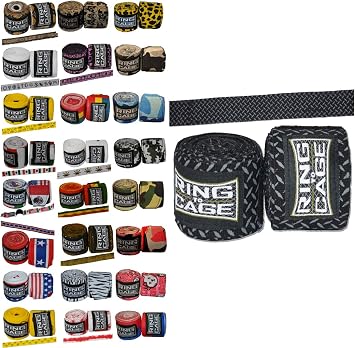 Ring to Cage Handwraps Mexican Style Stretchable- Patterned 180" Long - 23 Color Patterns