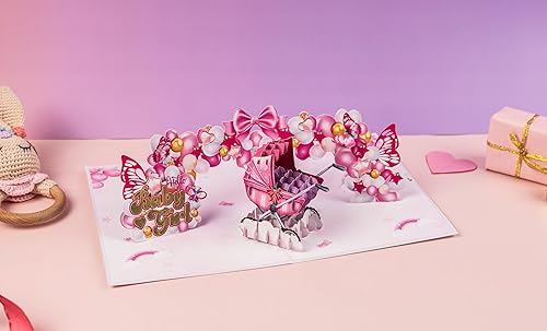 Miniatura 22 de Tarjetas de baby shower para niños, tarjeta de bautismo, tarjeta para bebés nuevos de 6 x 8 pulgadas, tarjetas de regalo, regalos emergentes