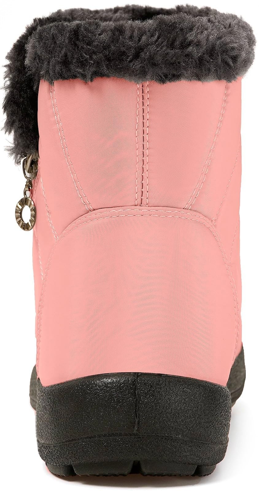Stivali Donna Stivaletti Invernali Impermeabili Cerniera Stivali da Neve Cotone Caldo Peluche Caviglia Boots Bassi Scarpe Ultraleggero
