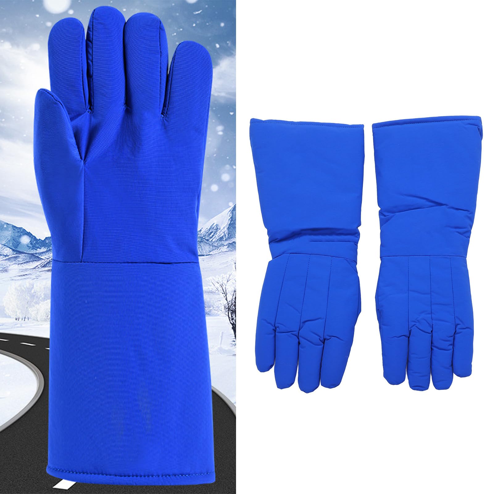 Guantes LN2 Guantes protectores anticongelantes resistentes a bajas temperaturas de 4 capas para almacenamiento en frío