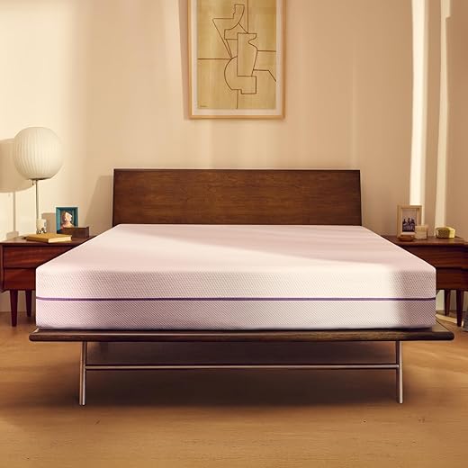 Purple Mattress - Queen, GelFlex Grid, Better Than Memory Foam, Temperature Neutral, Responsiveness, Breathability, Made in USA