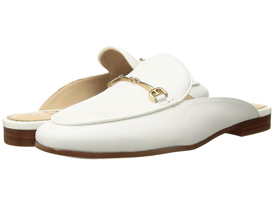 Sam Edelman Linnie Women’s Clog/Mule Shoes Bright White Dress Nappa Leather : 9.5 W