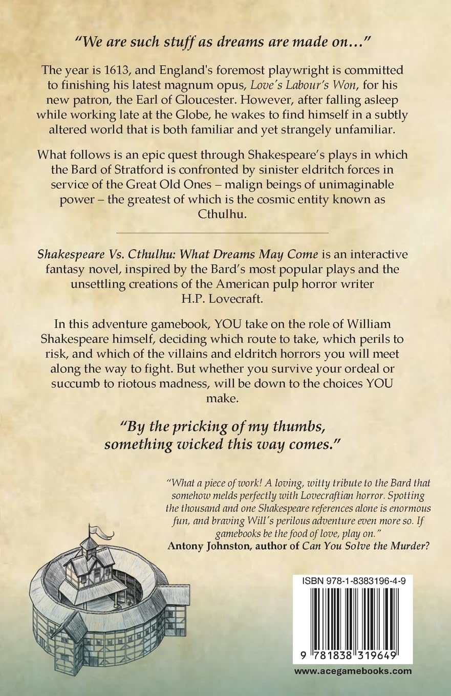 Shakespeare Vs. Cthulhu: What Dreams May Come (Ace Gamebooks)