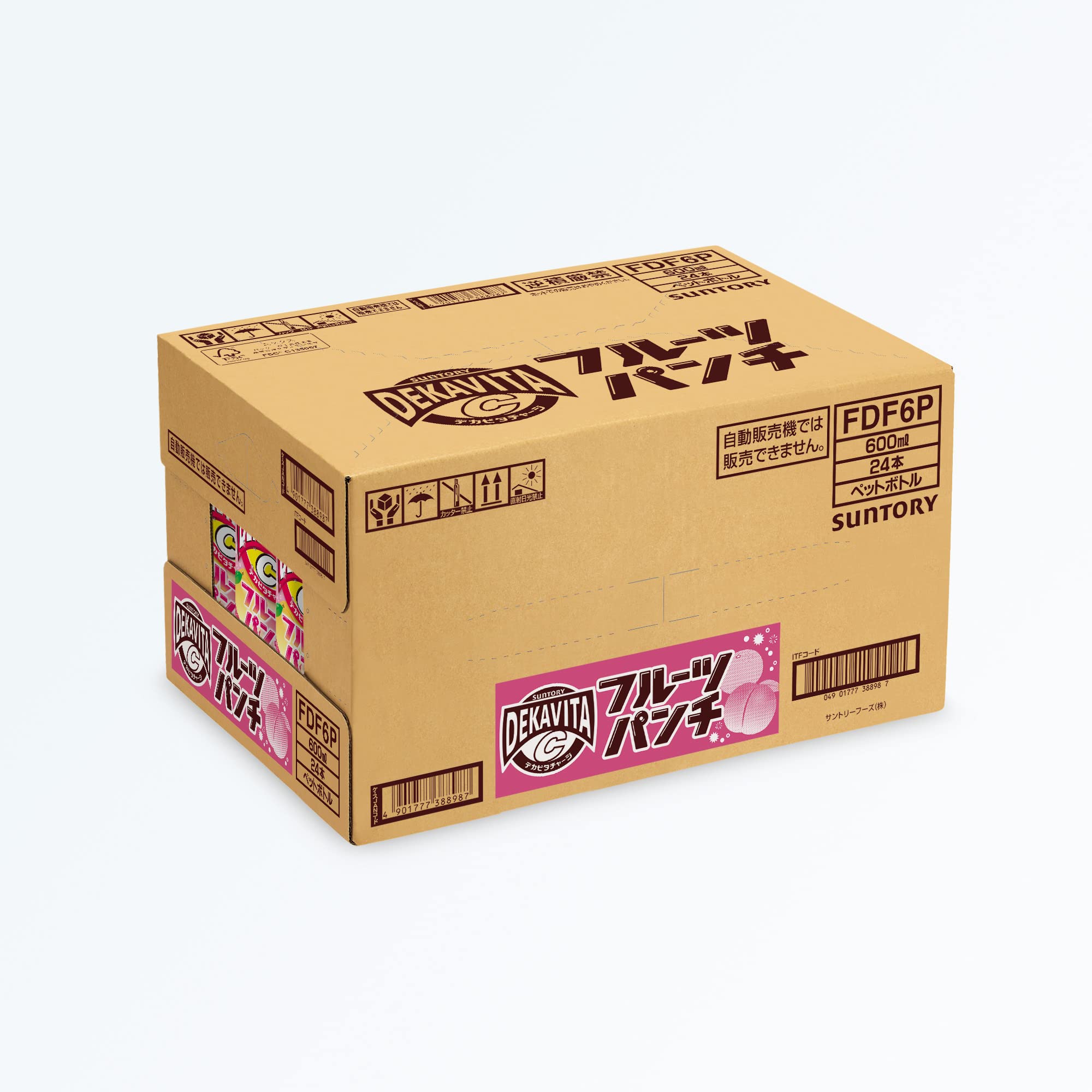 Amazon.co.jp: サントリー デカビタC フルーツパンチ 600ml×24本