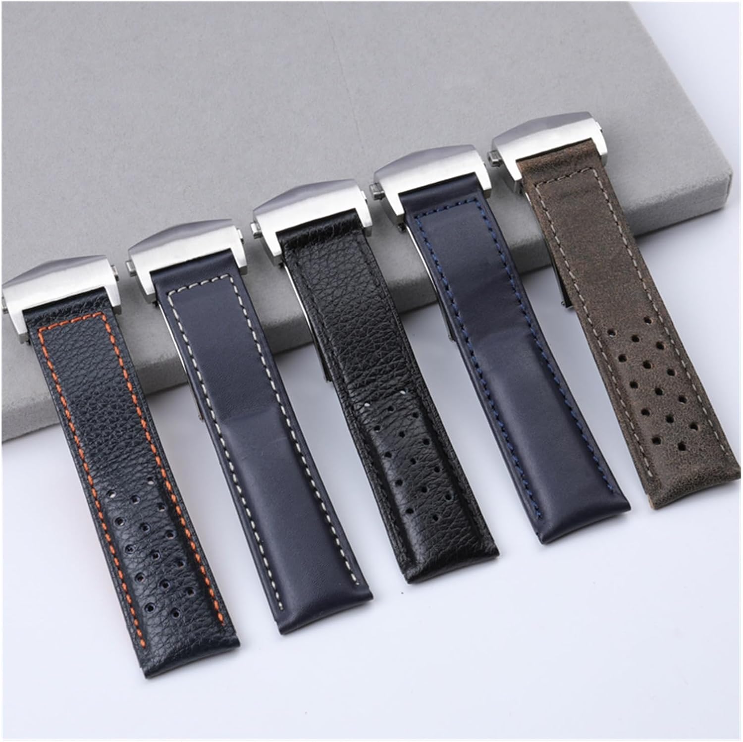 yingyingjia 22mm Watch Accessories Compatible With TAG Compatible With HEUER Strap MONACO CARRERA Strap Band