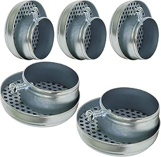Midline Valve S1507-5 Oil Tank Vent Cap with Screen; 2 in.; Zinc Plated Galvanized Steel (5 Pack)