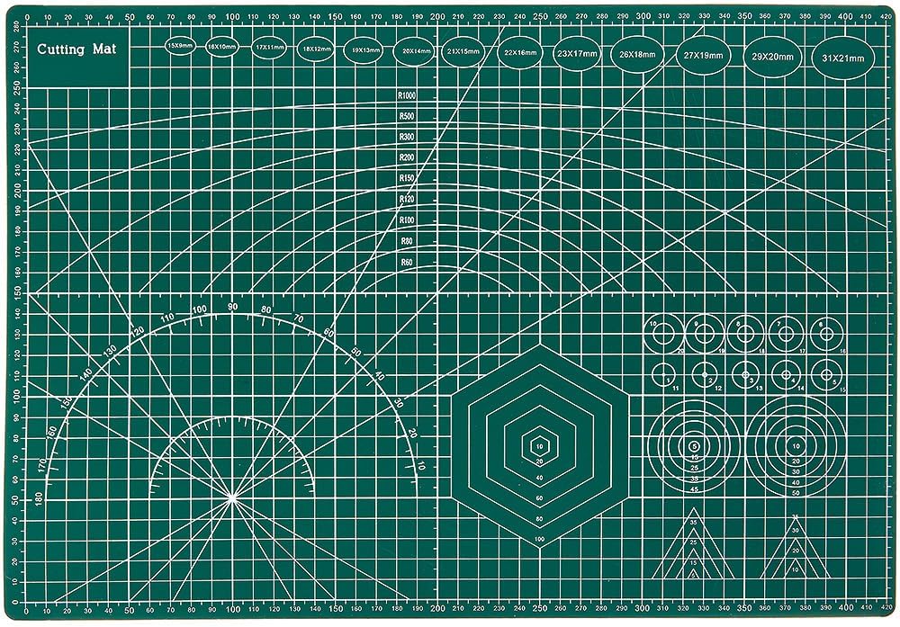 Baker Ross FN162 Self Healing Cutting Mat - Pack of 1, Cutting Mats for Arts and Crafts Table Protector