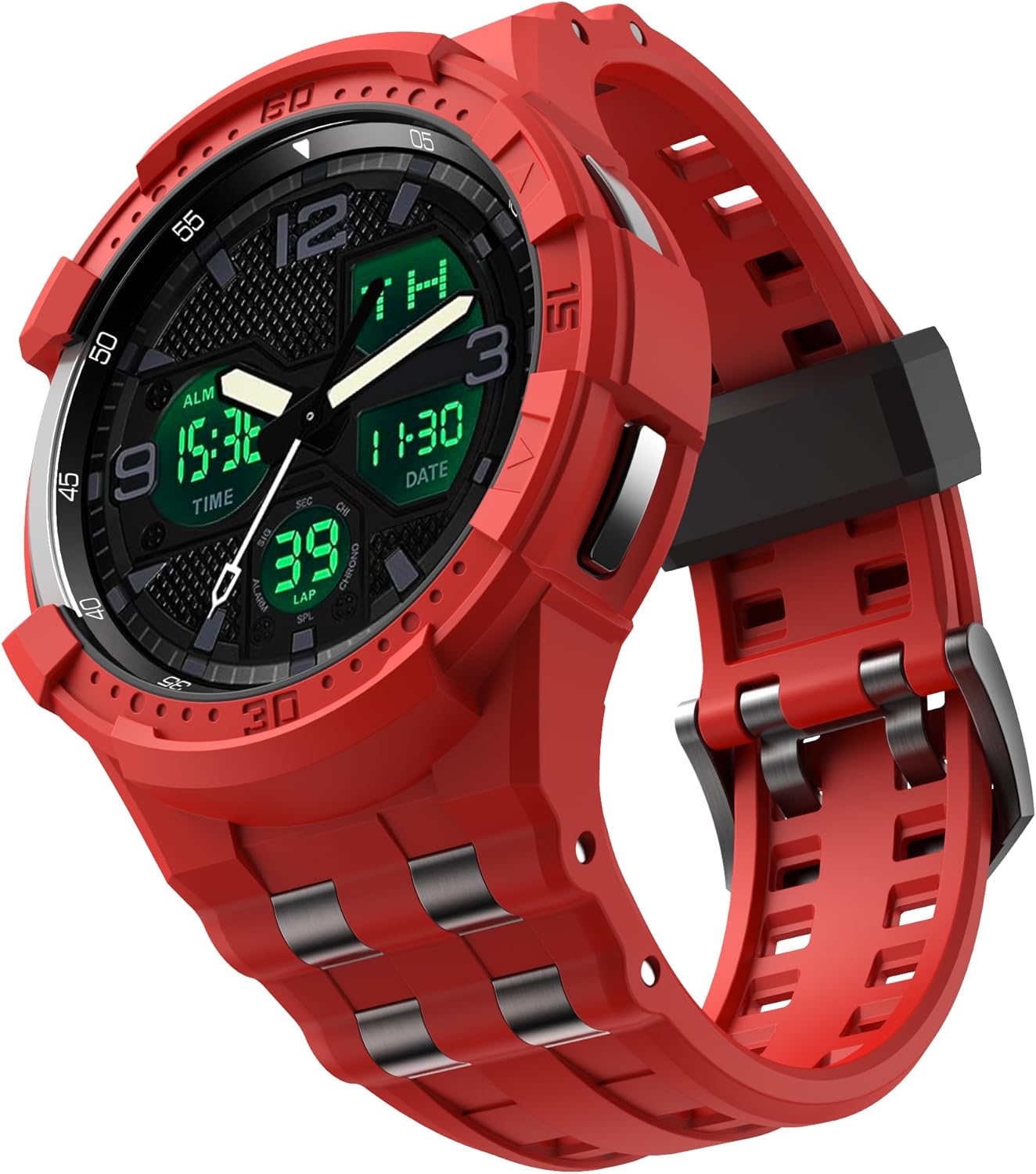 T-ENGINE Band Compatible with Samsung Galaxy Watch 6 Classic 47mm, Rugged One-Piece Case with Band (2023)