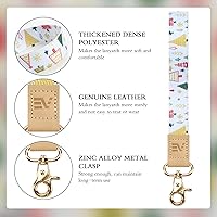 Vista 192 de Ecovision - Llavero con correa para llaves, llaveros de pulsera con 2 argollas para llaves para mujer