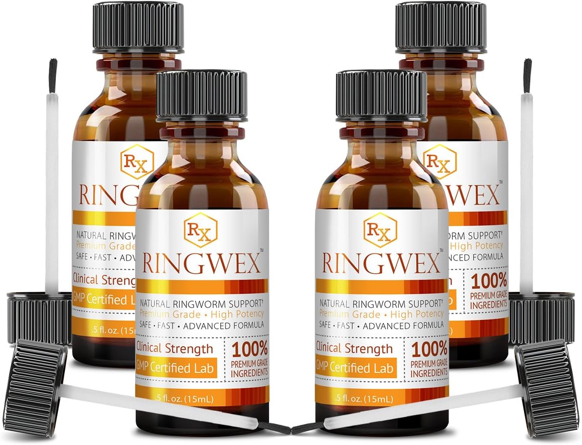 Approved Science® RINGWEX - All Natural Ringworm Support with Undecylenic Acid - Uniquely formulated to Target deep-Rooted Symptoms - .5 FL. OZ