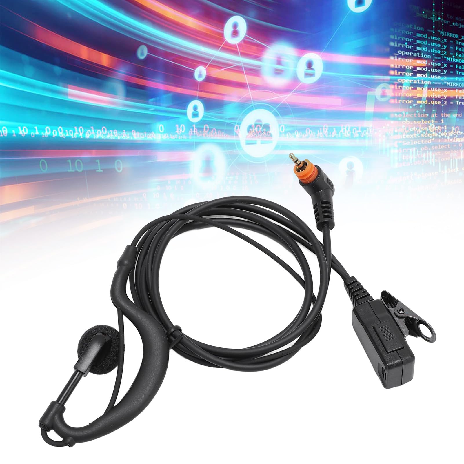 Qiilu G シェイプ イヤピース ヘッドセット マイク PTT 付き SL1M SL1K 600 300 7500 400 4000 7550 TLK100 ラジオ + トランシーバー双方向ラジオ用 - 5