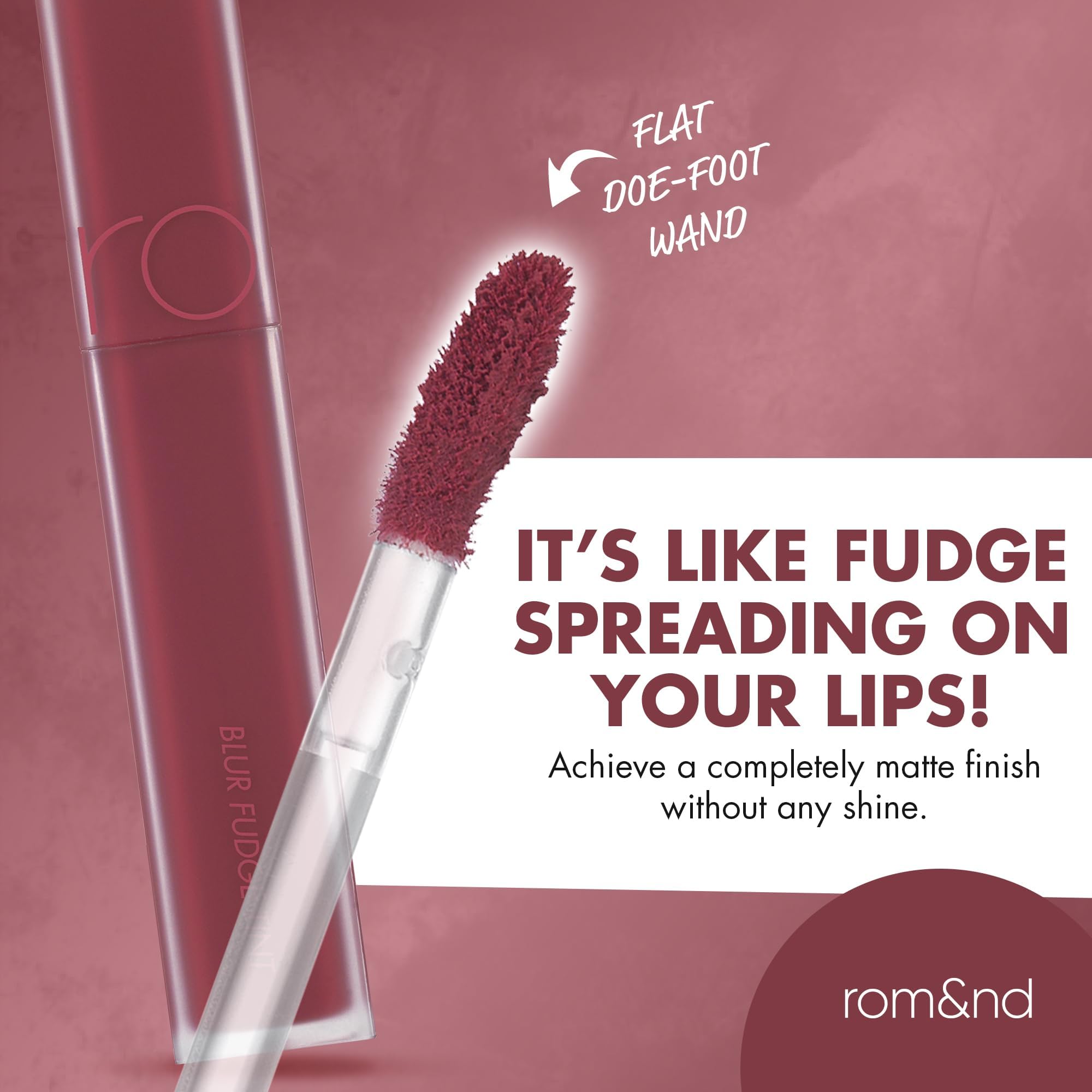 Amazon.com : rom&nd BLUR FUDGE TINT 08 Currant Jam | Velvety Matte