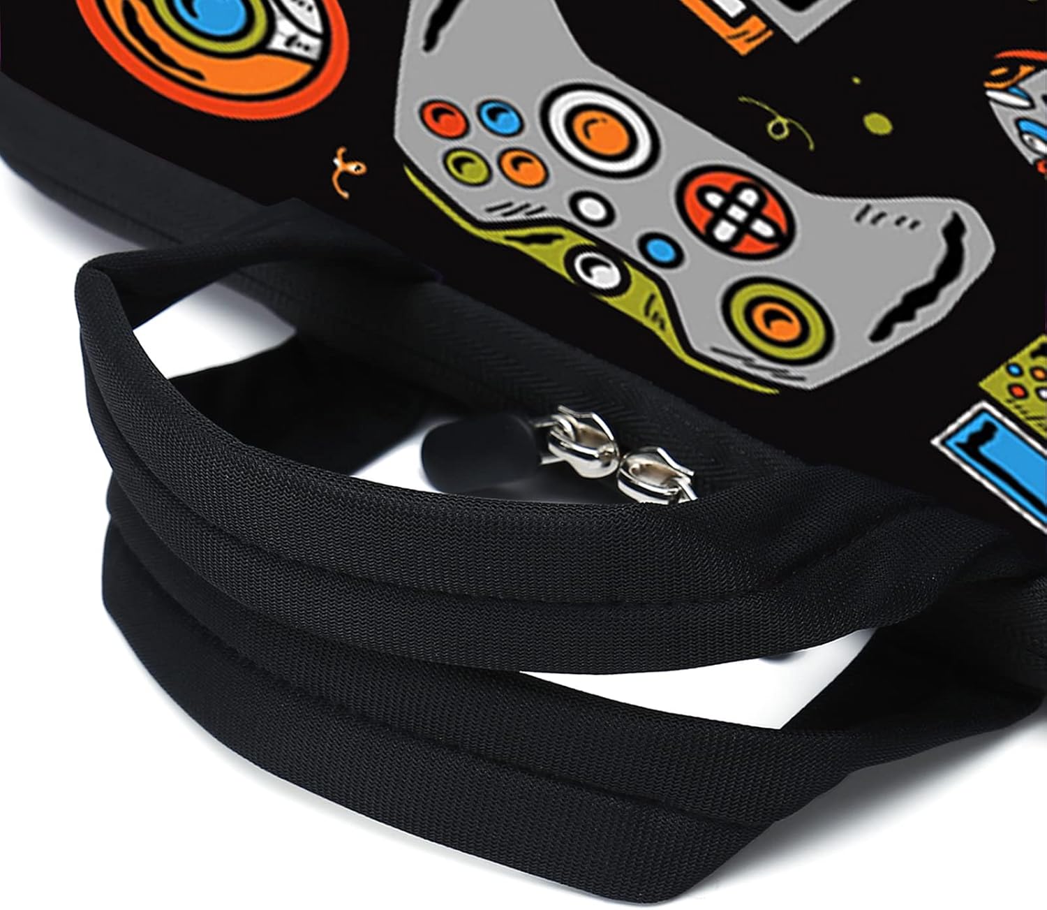 Laptop Sleeves 14 15 15.4 15.6 Chromebook Case Notebook Sleeve PC Messenger Bag Tablet Case Neoprene Handle Sleeve for Men Women, Two Pockets(Games-1)