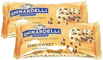 Ghiradelli Semi Sweet Premium Baking Chocolate Chips-12 oz (2 pack bundle)