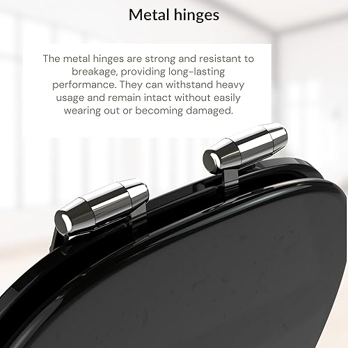 Miniatura 4 de asiento de inodoro alargado, asiento de inodoro de madera alargado gris asiento de inodoro de madera alargado suave asientos de inodoro ovalados con