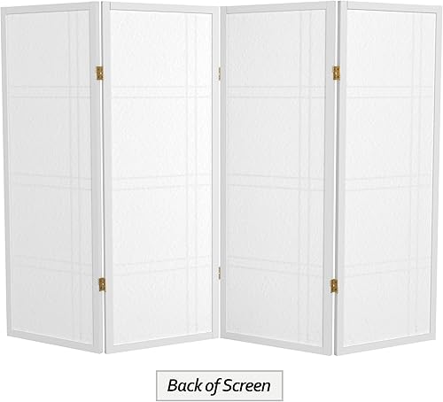 Miniatura 38 de Pantalla Shoji corta de doble cruz de 4 pies - Natural - 3 paneles Natural,Negro -,Honey,Rosewood,Nuez,Blanco,https://www.amazon.com/dp/undefined