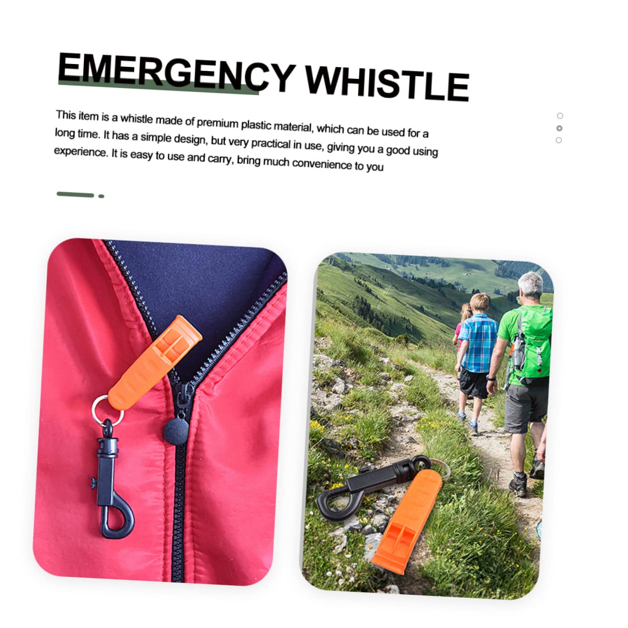 POPETPOP Fischietto D'emergenza Palestra Whistle Sopravvivenza Escursionistica Fischio Fischietto di Plastica da Campeggio Fischietto di Sopravvivenza in Plastica Orange