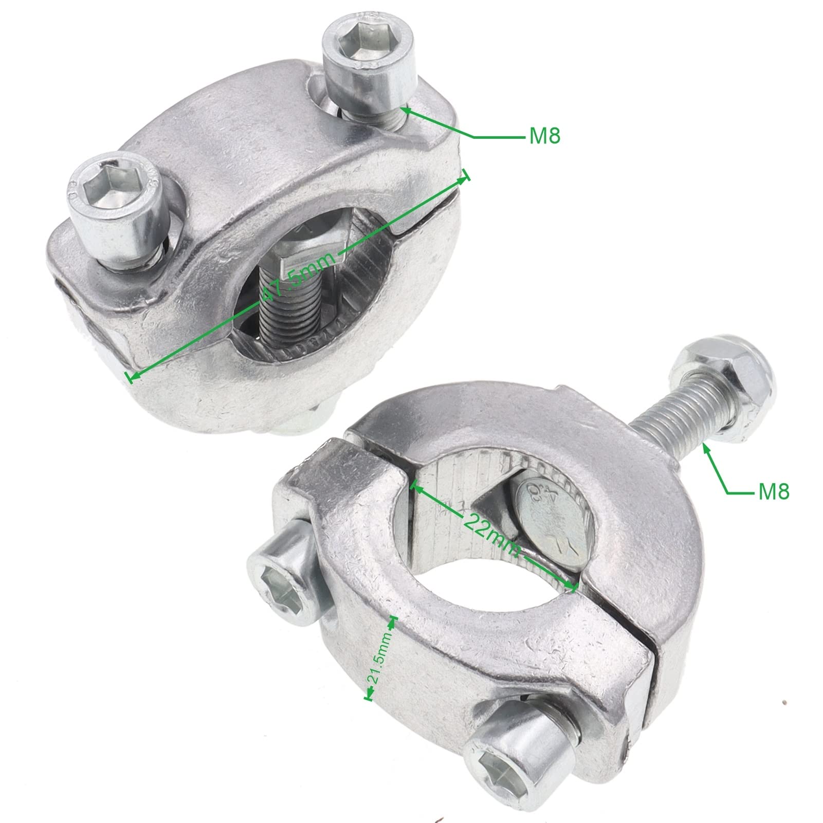 Befestigungsclip für Motorrad-Lenkererhöhung Für 7/8 Zoll 22mm Universal Motorrad Lenker Lenker Riser Halterung Klemme Lenker Höhenadapter Zubehör