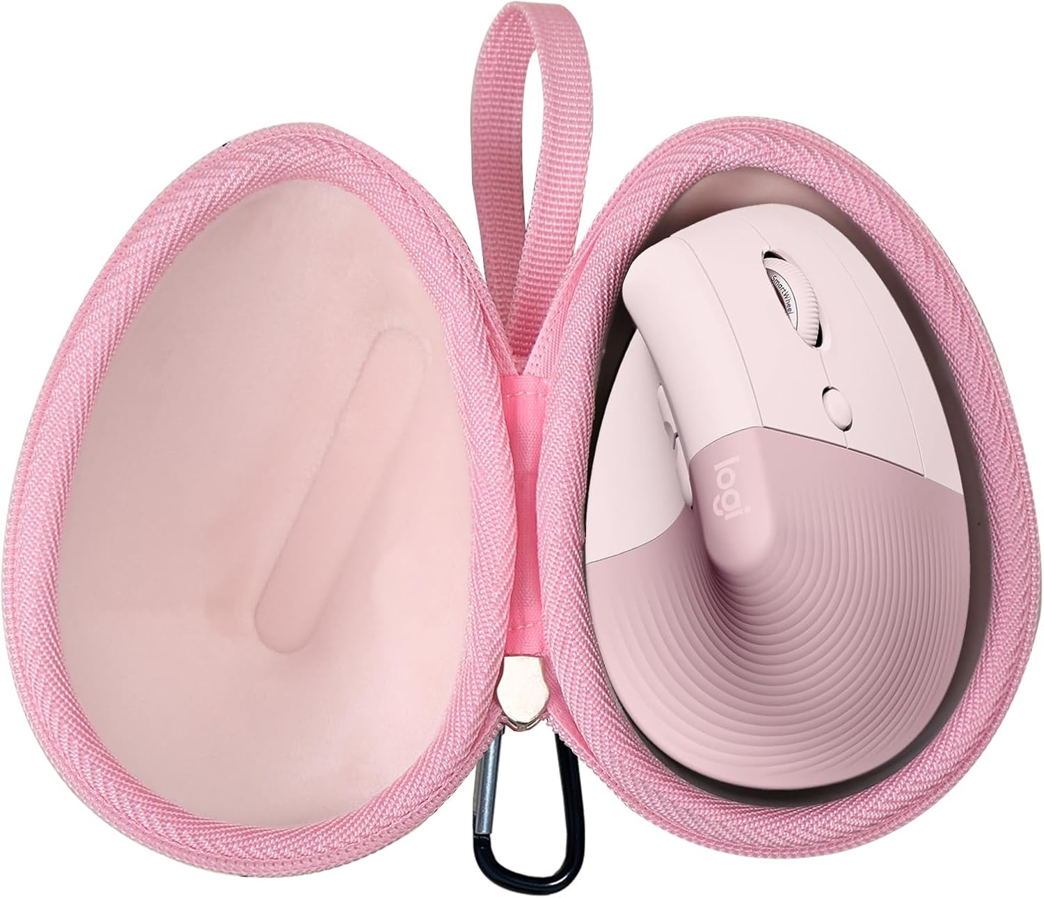 Mouse Case Fits for Logitech Lift Vertical Ergonomic Mouse, Travel Carrying Box for Logi Wireless Bluetooth Cordless Upright Mouse, Case Only (Pink)