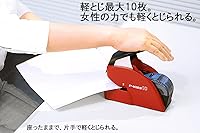 Vista 4 de Max Papel Aguja Aguja grapadora, color blanco se encuentran 1 rollo de papel (Japón Importación)