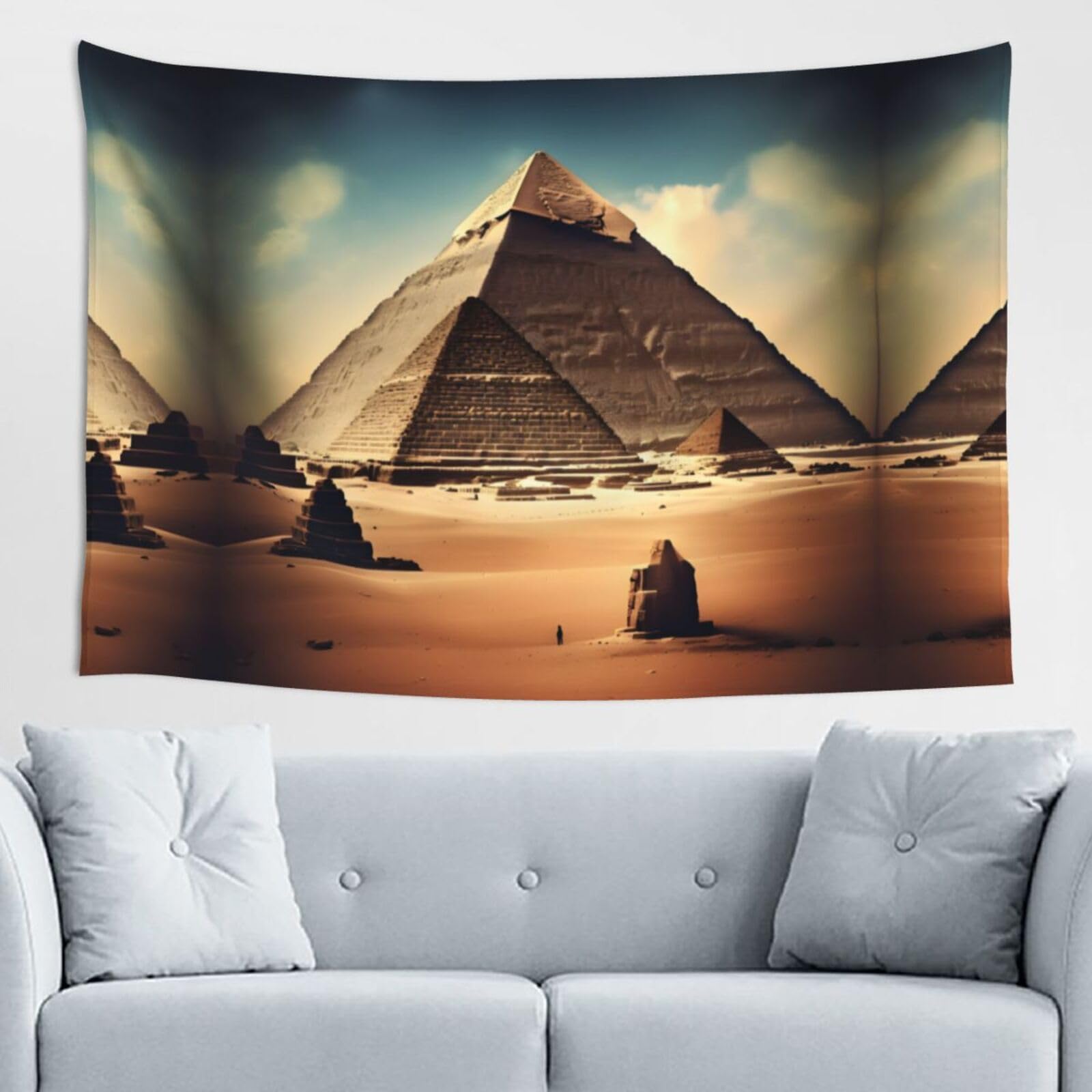 ZZYYDS Dreaming of the Pyramids of Khufu Wall Decor Tapestry 60x40in, Wall Hanging, Home Decor, Dorm Decor, Porch Tapestry, etc.