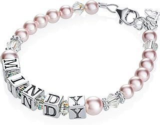 Custom Baby Bracelets with Name for Infant Girls