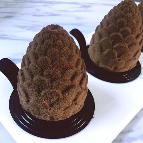 Miniatura 4 de Moldes de silicona con forma de piñones, herramientas de decoración de pasteles, utensilios para hornear, mousse de postre francés, molde para
