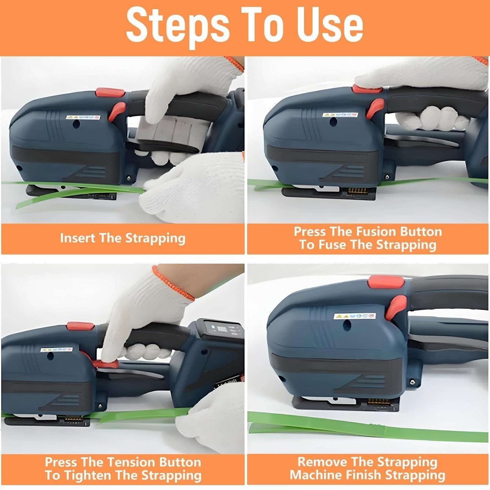 Machine de cerclage électrique portable pour feuillard PP