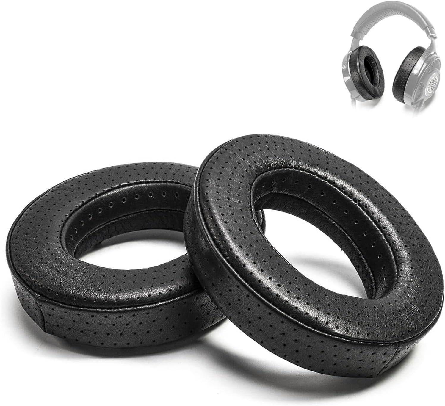 Memory Foam Replacement Ear Pads Compatible with Focal Utopia Clear elegia Clear mg Elex stellia celestee Radiance Headphones EarPads Foam Cushion (Full Sheepskin-Fenestrated)