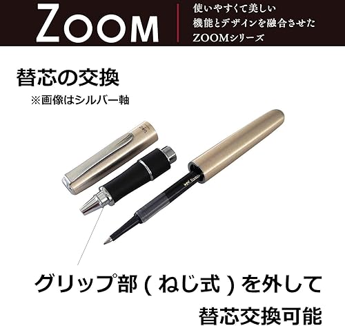 Miniatura 5 de Tombow Bolígrafo roller Zoom 505, bola de 0.020 in, cuerpo azul azul, BW-2000LZA44