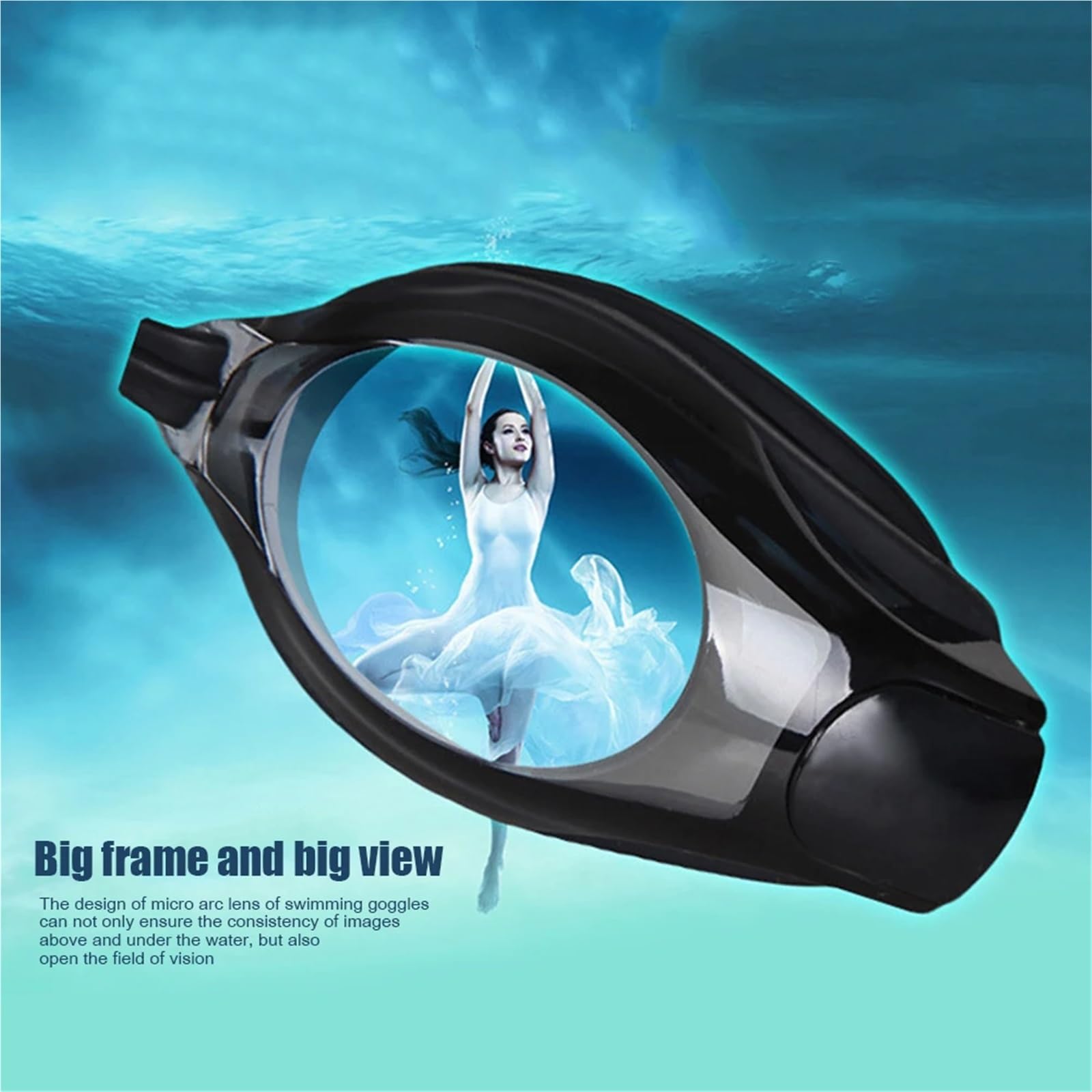 Gafas de natación HD antivaho, protección completa, gafas piscina sin fugas, impermeables, visión clara for mujeres y hombres Para Deportes