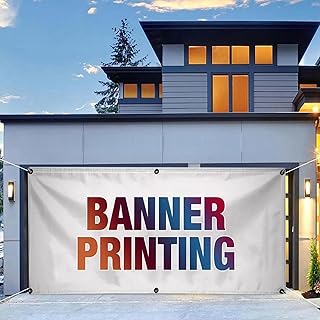 Personalized Garage Door Covers, Customized Large Holiday Garage Door Banner, Custom Banner Decoration for Birthday Wedding Photography Business Graduation Wedding Event (15.7x6.8FT)
