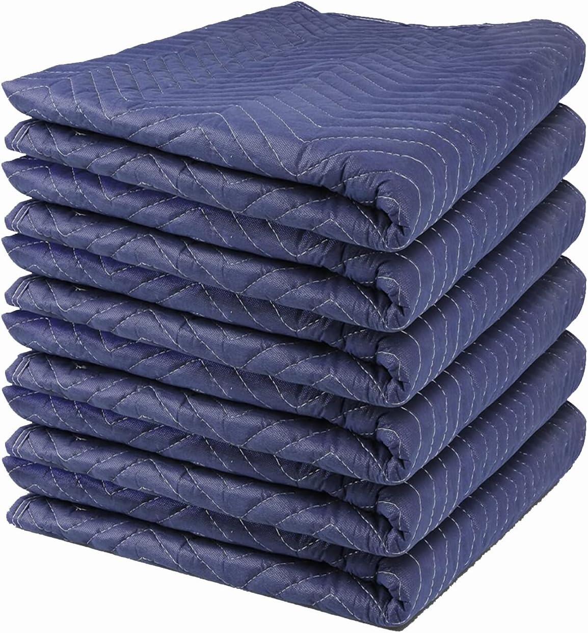 Textile Moving Blankets 54 x 72in Lightweight Packing Blankets for Furniture Moving Wrapping 6 Pack Furniture Pads for Moving Quilted Mover