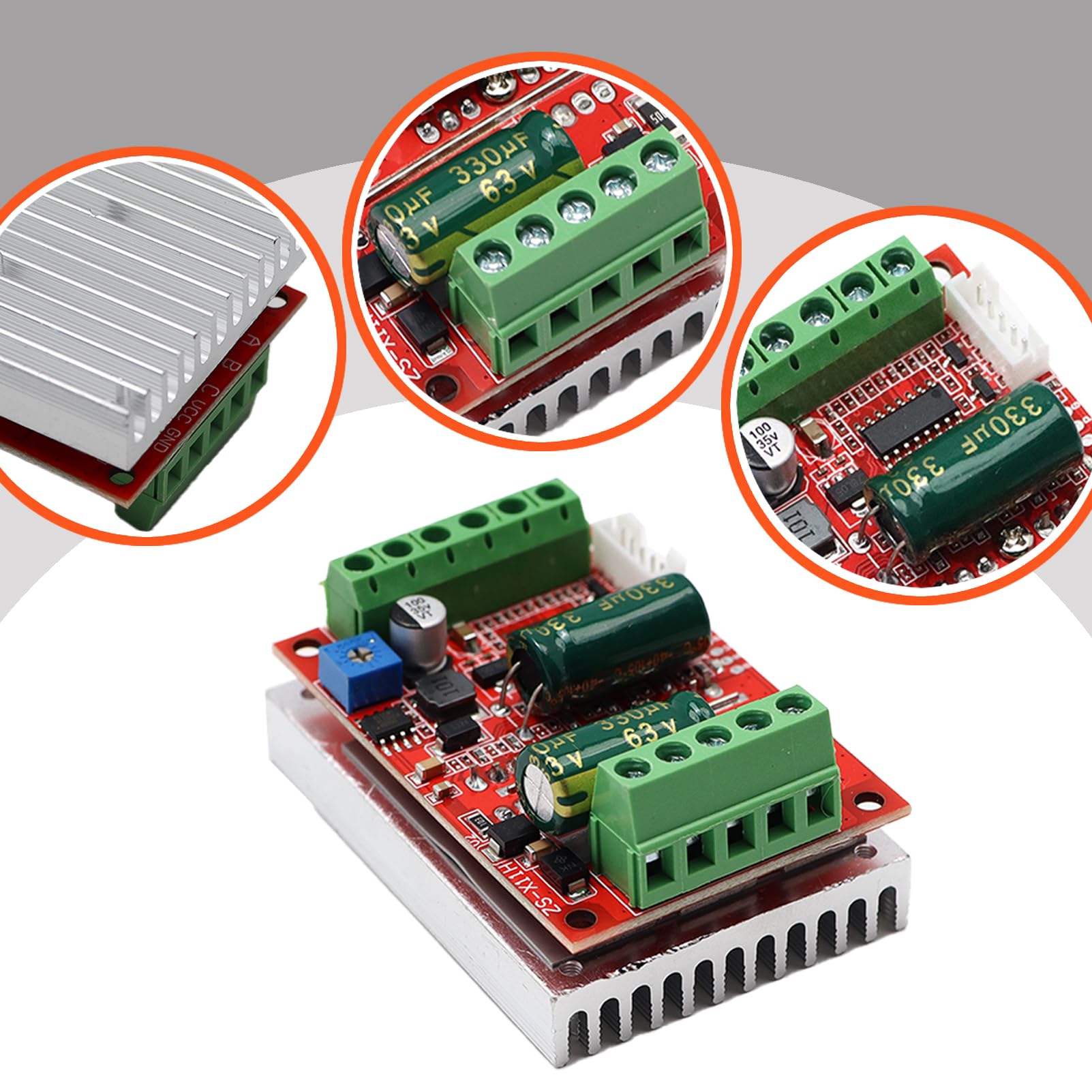 Motore elettrico da 400 W BLDC regolatore di velocità 6 – 60 V senza spazzole con sala trifase ad alte prestazioni scheda driver senza motore brushless PLC