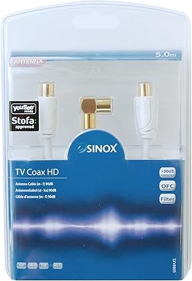 Sinox SXV8805-Cavo coassiale con adattatore maschio femmina colore
bianco Prezzo stimato : 26,05 € Sinox SXV8805-Cavo coassiale con adattatore maschio femmina colore
bianco Prezzo stimato : 26,05 €