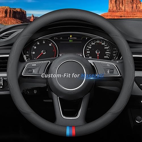 Miniatura 57 de Funda de cuero de ajuste personalizado para volante de automóvil Honda, estilo A, 3.5 pulgadas