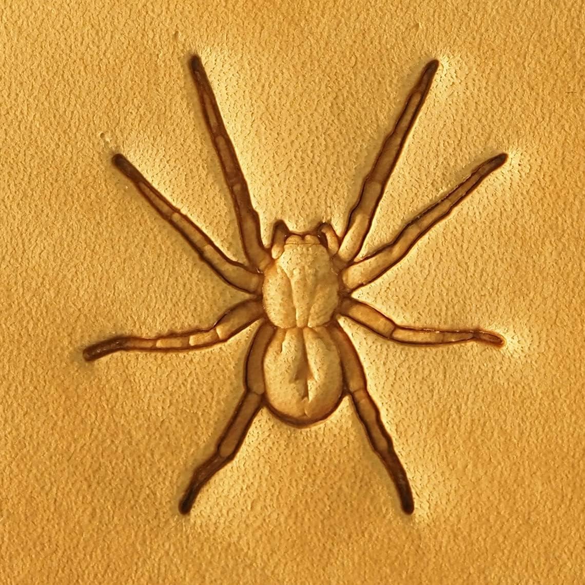 DandS ltd Leather Stamp Tool, Spider, Professional Steel Craft Tool for Leatherworking, Embossing, Carving & Stamping Leather Projects, Belts Wallets & DIY Projects Compatible with Mallet #535