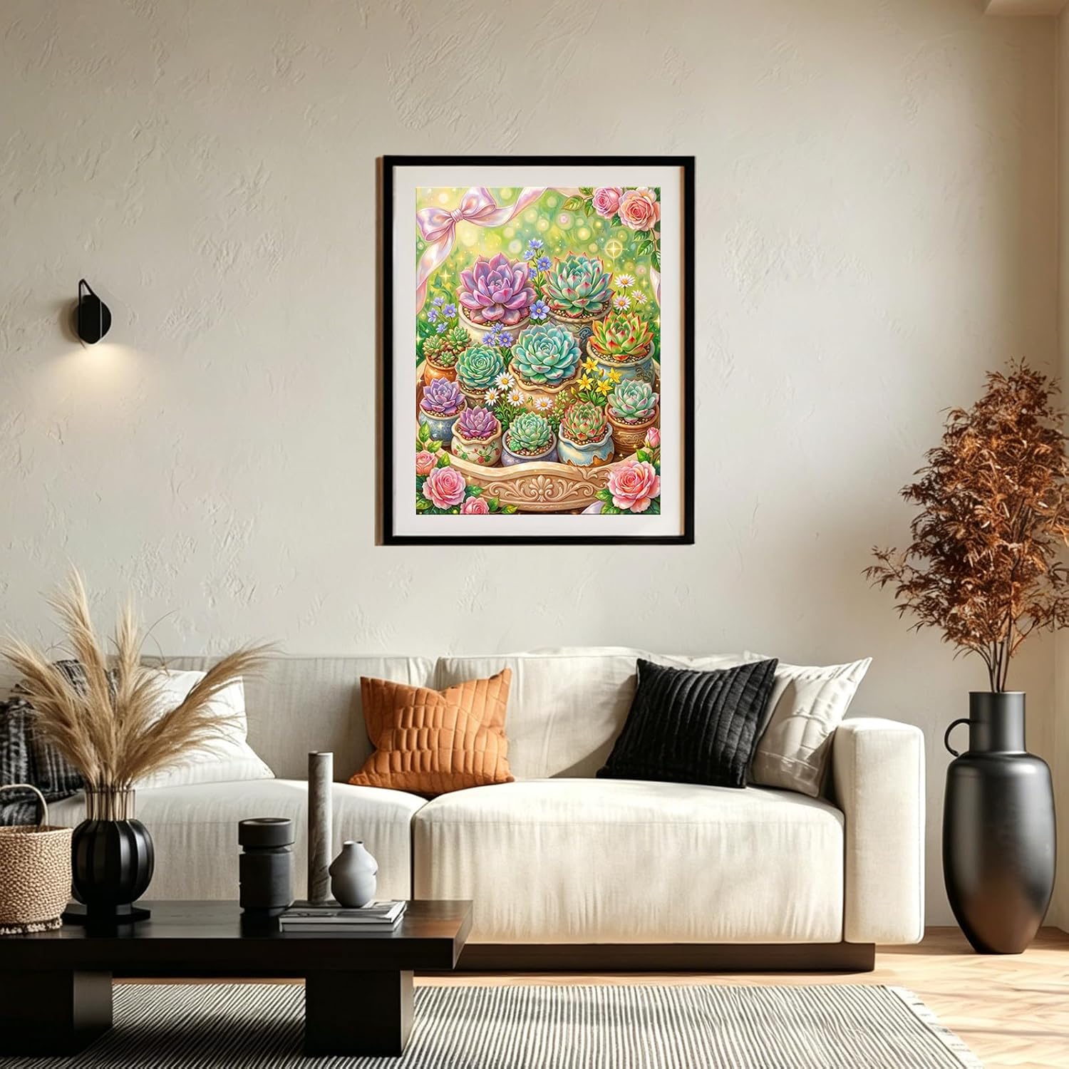 XTCIXAL Diamond Art Kits for Adults, Succulent Diamond Painting, 12x16 Inch image 4