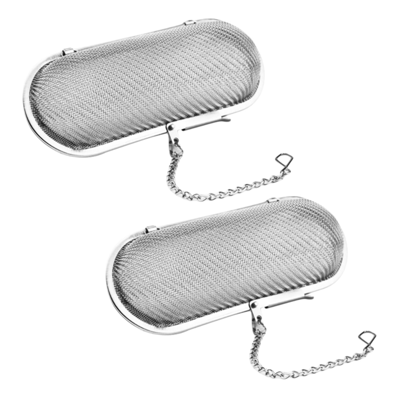 2 pcs Tea strainers for Loose Tea,Tea Strainer Loose Tea Infuser 304 Stainless Steel Herb Spices Infuser Herbs or Spice,for Loose Tea,Herbal Tea,Fine-Meshed Tea Diffuser with Chain,Sieve Ball Teapots