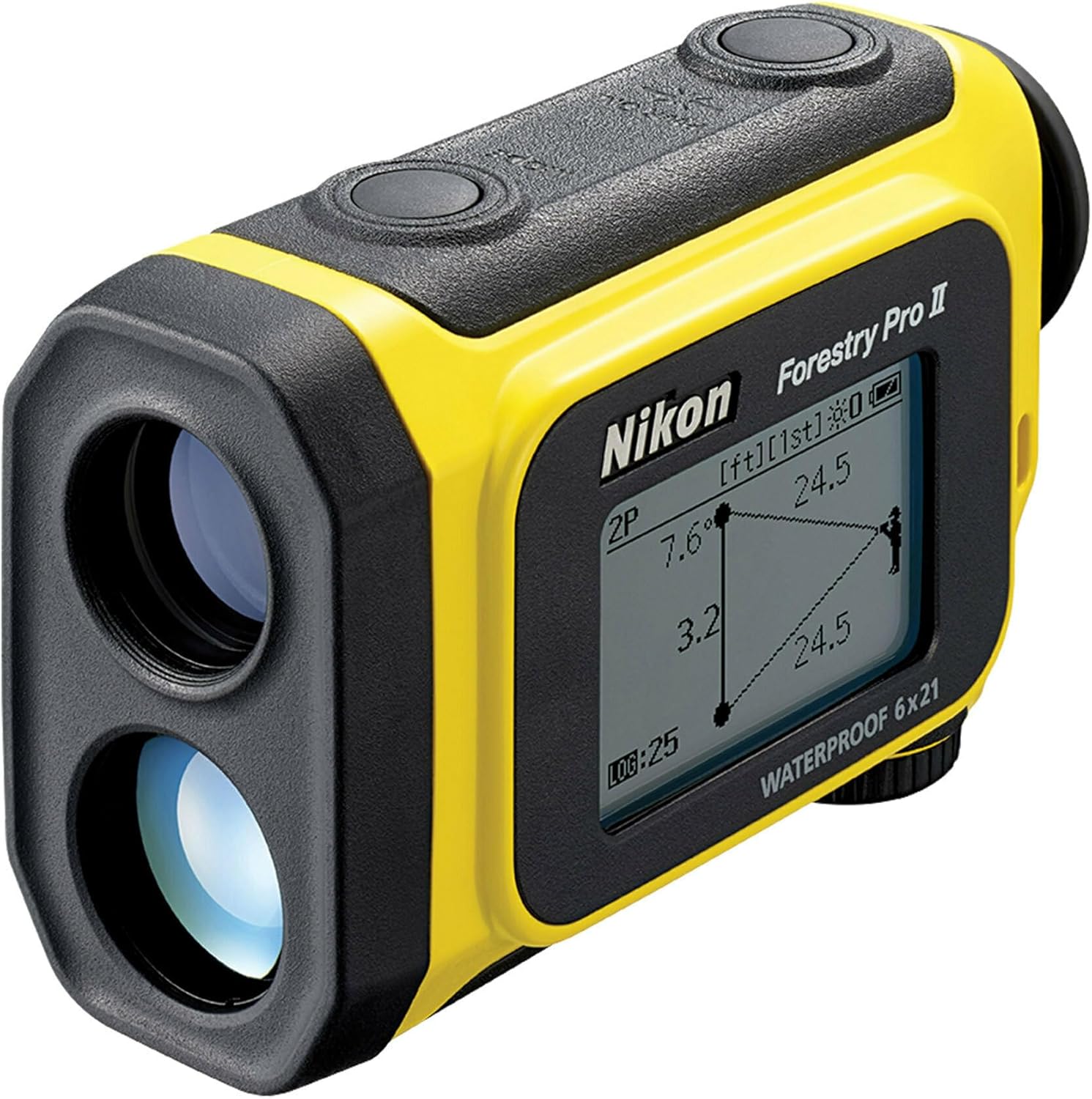 Nikon Forestry Pro II Laser Rangefinder/Hypsometer Bundle with Retractable Rangefinder Tether, Binocular Harness and Lenspen Cleaning System (4 Items)