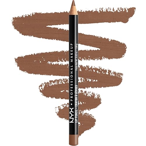 NYX PROFESSIONAL MAKEUP Slim Lip Pencil, Long-Lasting Creamy Lip Liner, Nude Truffle, 0.04 oz