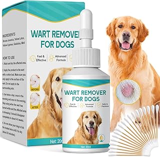 Dog Wart Remover, 20ml Skin Tag Removal for Dogs, Natural Dog tag Removal Treatment, Safe for Dogs, Fast-Acting, Gentle & Pain-Free