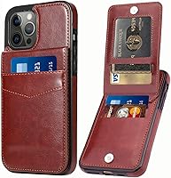 Vista 8 de Funda tipo cartera para iPhone 13 Pro Max con tarjetero para mujeres y hombres, de piel sintética, para iPhone 13 Pro Max de 6.7 pulgadas (azul)