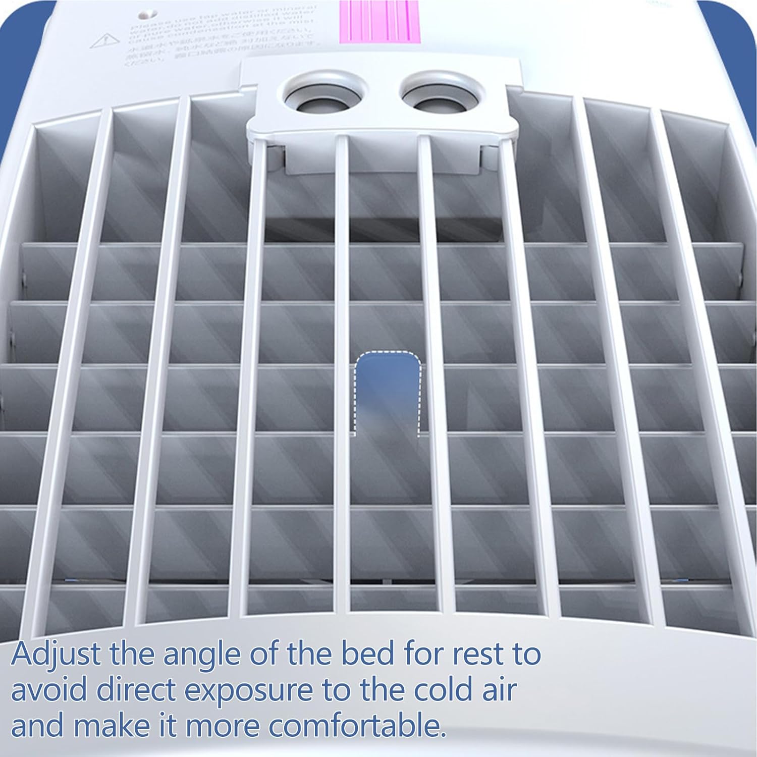 Low Noise Water Dispersion Fan with 150ml Per Hour Output and Wide Direction Wind Distribution Individual Space Refrigerator Fan