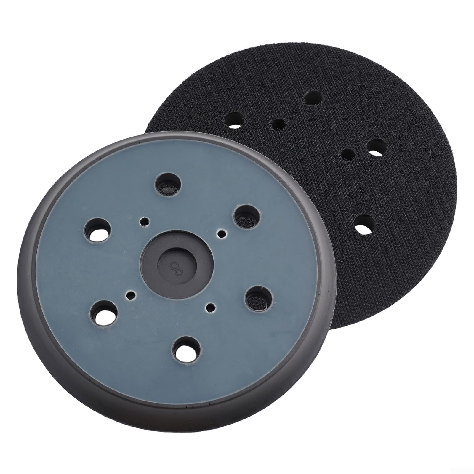 Disco abrasivo da 15 cm con 6 fori e platorello per levigatrice ORBIT, disco di ricambio in PU da 150 mm per lucidatura e levigatura contorno, R2611
