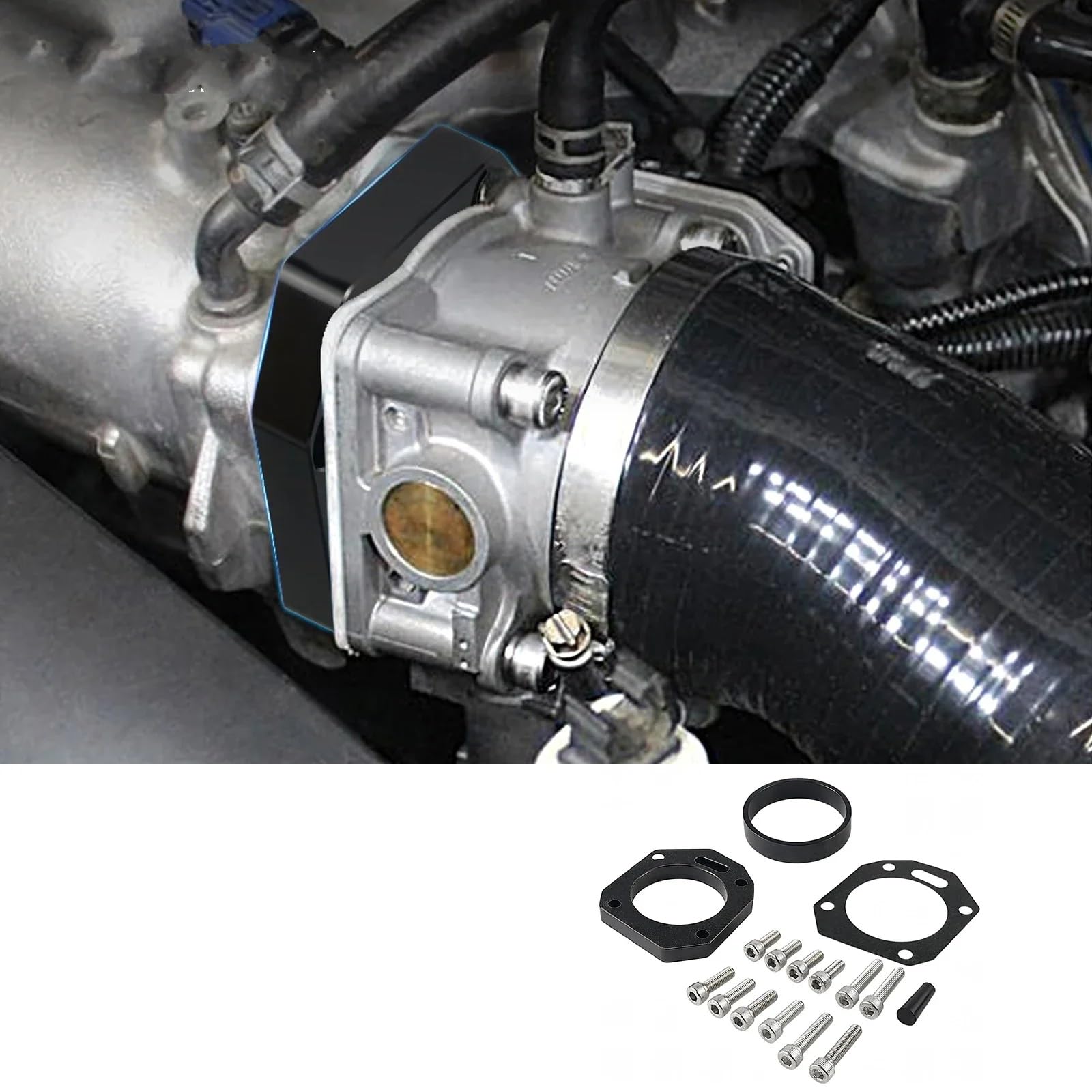 Conjunto del Cuerpo del Acelerador Adaptador del Kit del Cuerpo del Acelerador para El Motor para K20 K24 K20Z1 K20A1 K20A2 K24A K20A3 Conjunto de Cuerpo del Acelerador